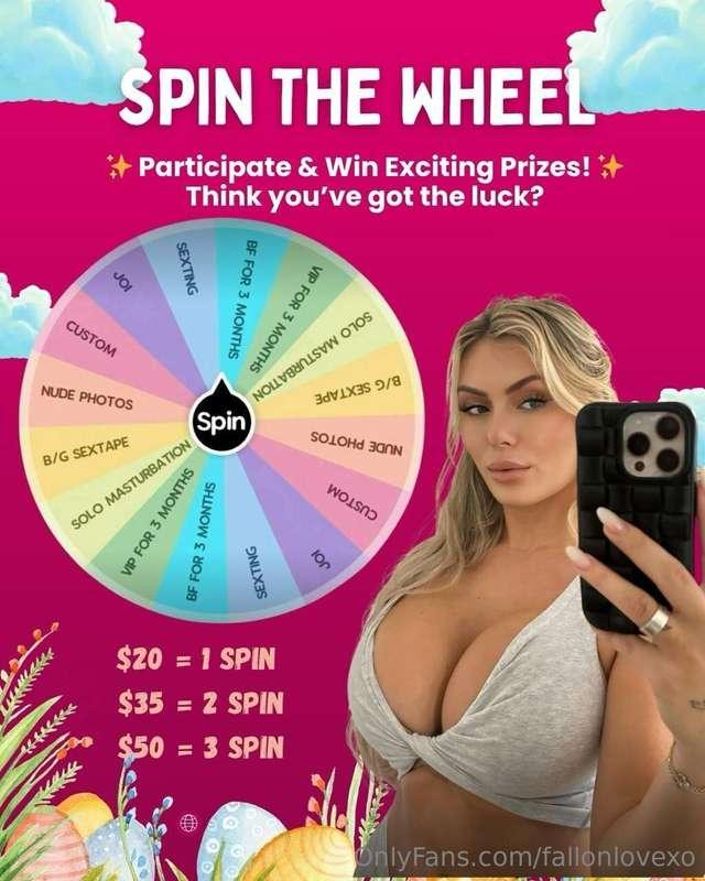 🎡 𝓢𝓟𝓘𝓝 𝓣𝓗𝓔 𝓦𝓗𝓔𝓔𝓛, 𝓓𝓐𝓓𝓓𝓨! 🎡Think you’ve got the luck to handl..