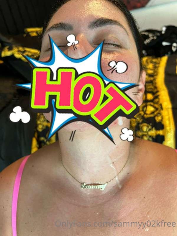 Hot creamy face full of cum?! Yes please!!!
