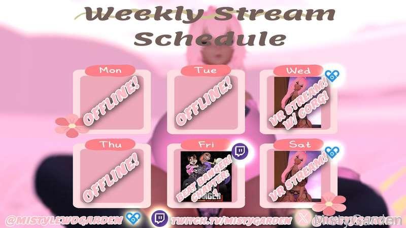 New Streaming schedule for the week~!!

Love you all, This week will be a bit more productive for me~!

Also if all things go well, i should have two videos lined up to upload sometime this week and next week. New episode of flowerbed's fate and a halloween special~!