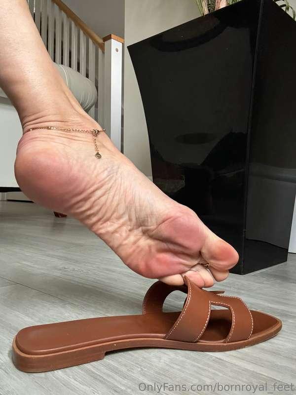 Lick my soles slowly