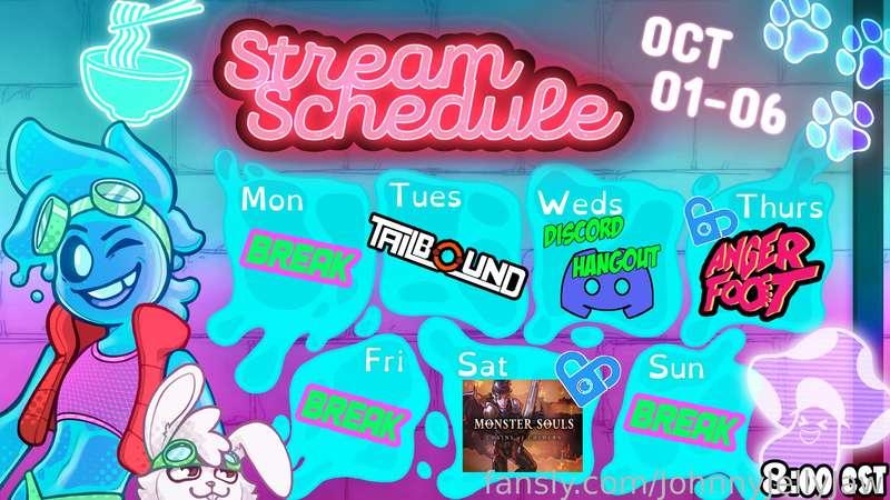 New Schedule up!