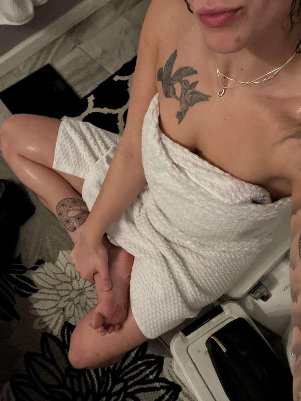 fresh out of the shower ;)