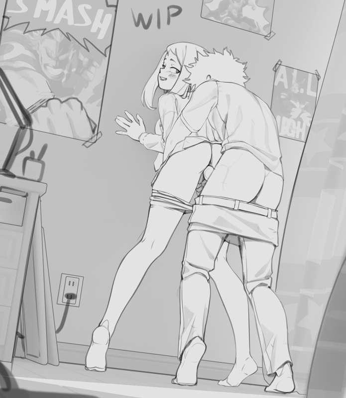 Ochako and Midoriya WIP