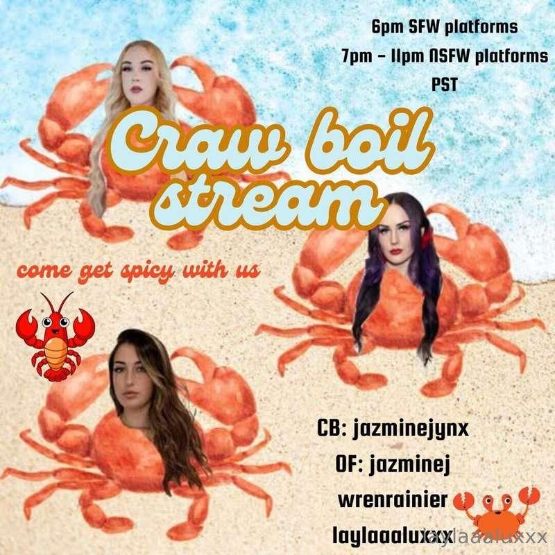 We’re getting messy tonight & eating a seafood boil on strea..