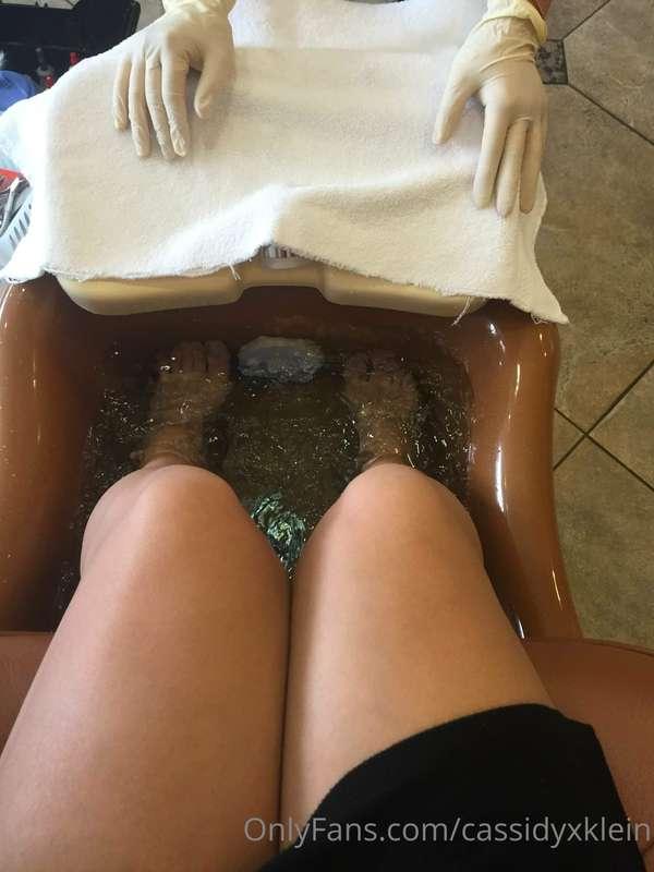 Pedicure day for princess. Send $60
