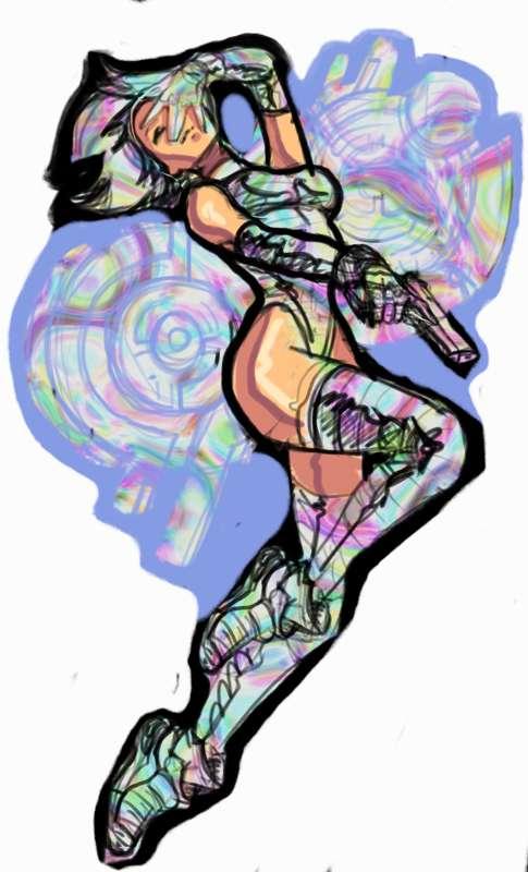 Motoko Sticker v2 WIP