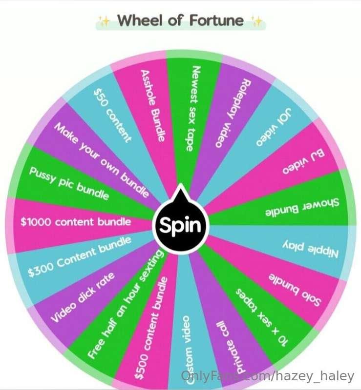 🎡✨ HALEY'S LUCKY WHEEL SPIN ✨🎡Do you want to see how lucky y..