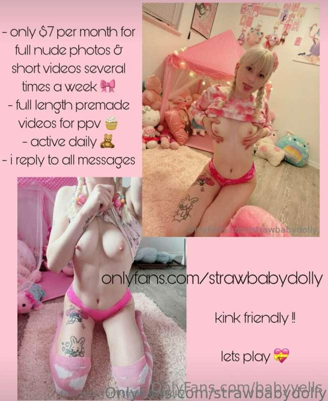 go sub to to my bestie now!!!! 😡💗 
@strawbabydolly 💞