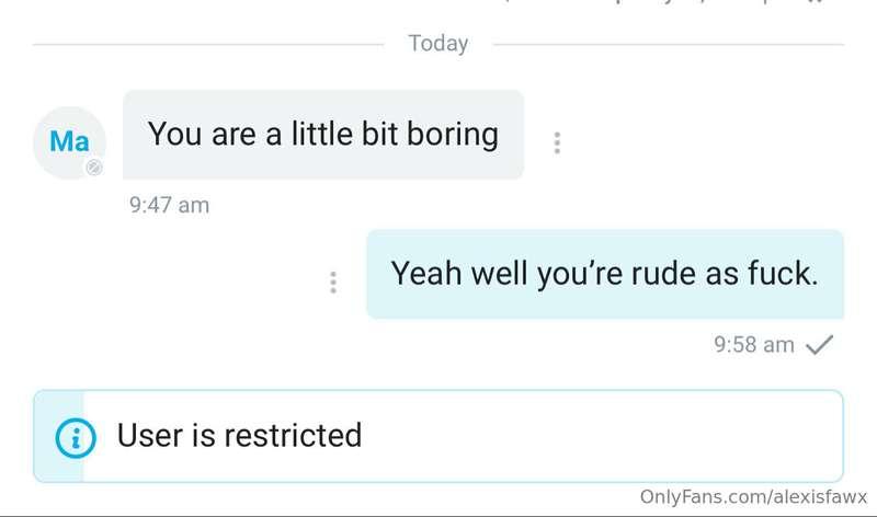 Don’t be rude to me. I’m not the one.