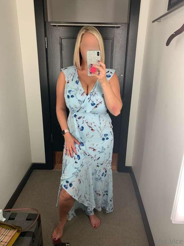 Soooo loved this blue dress! #TBT