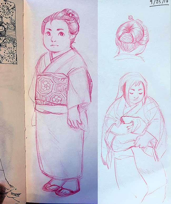 Sketchbook Pages - Matsue