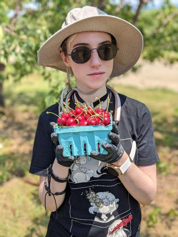 When I went fruit picking 