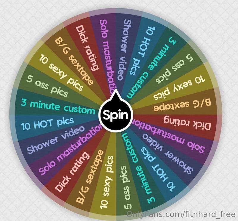 Want to play a game?👅Every spin on my wheel is a 𝐖𝐈𝐍! 🔥1 spi..