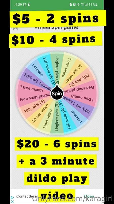 Whos ready to play?!?! 
Bonus spin if you send on my cash ap..