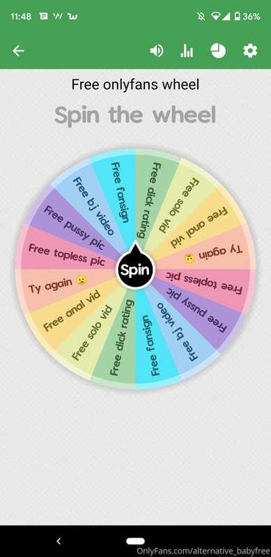 Tip $5 to spin the wheel 😈❤️