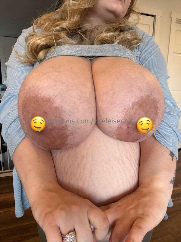 Can you believe how big my nipples are… 