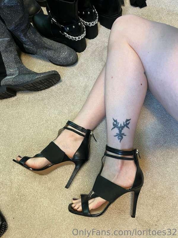 Playing around in the shoe closet