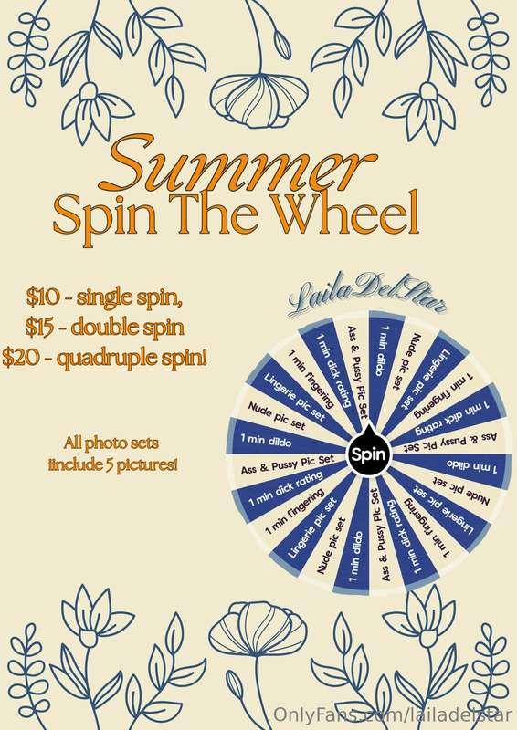 🫧Summer Spin The Wheel is back!🫧 I did this last year and it..