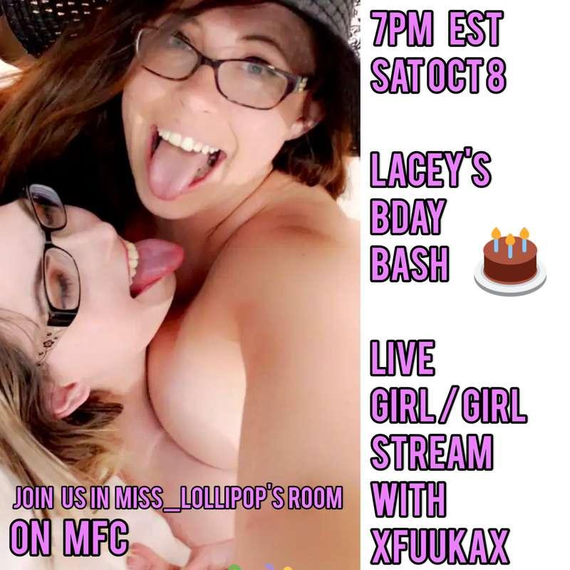 Running 30 min behind !! Mfc.im/miss_lollipop come join our ..