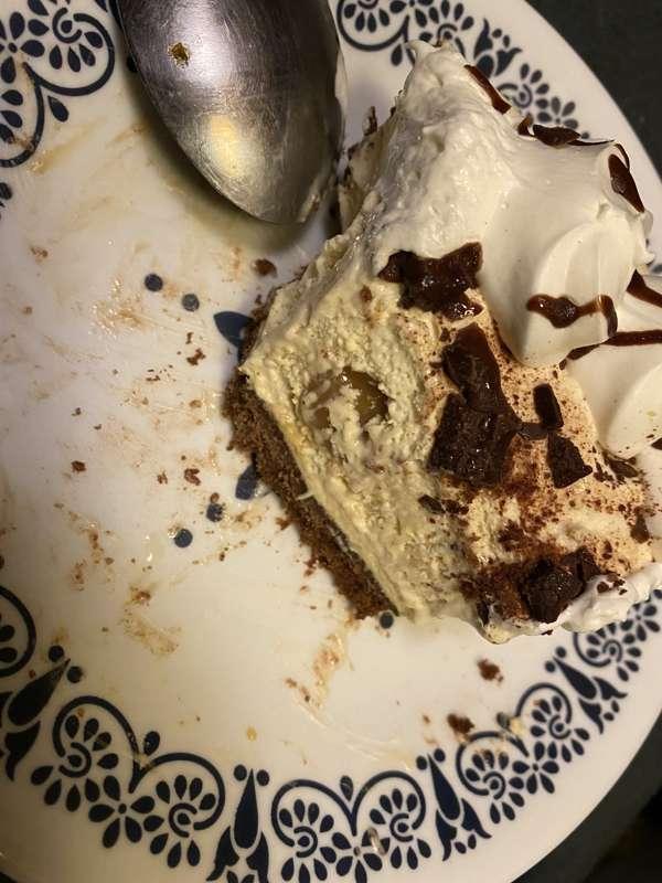 I already ate half this turtle cream pie and ima try and fin..