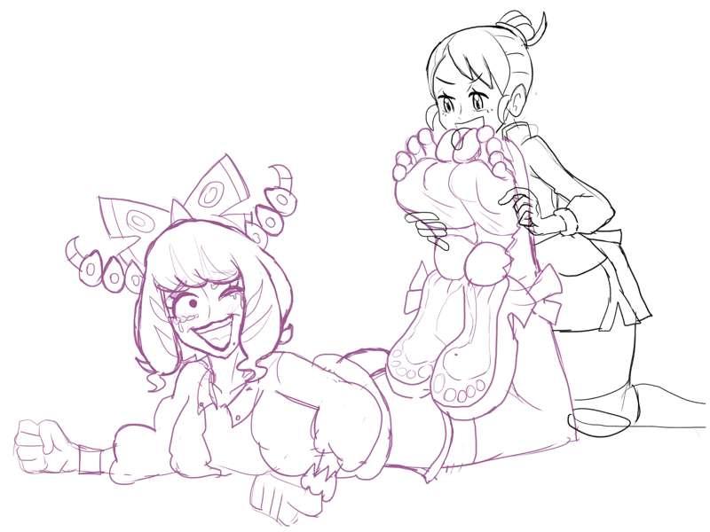 Klara's peeled boot soles [Sketch] [Commission]