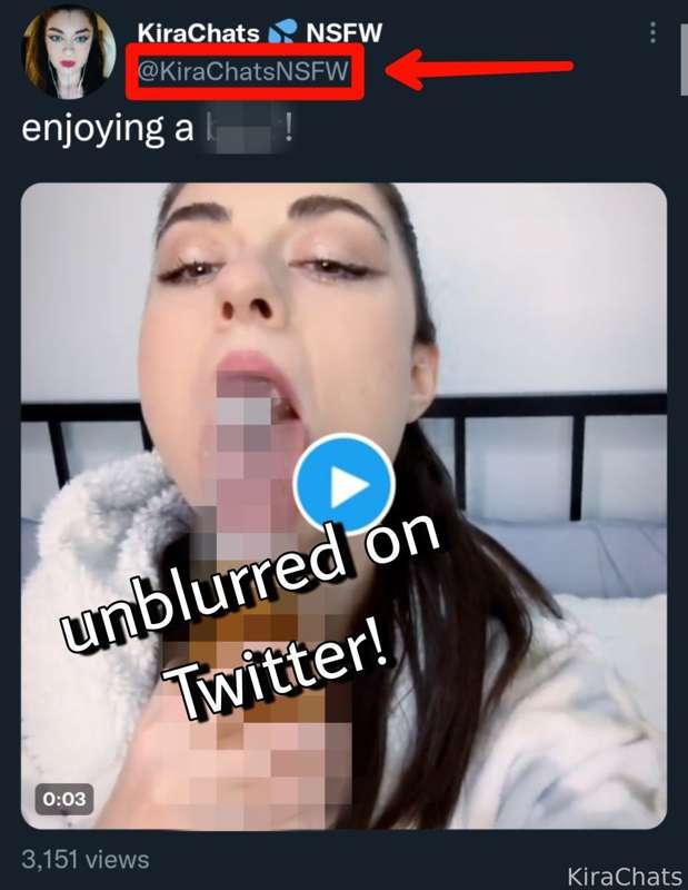 Are you following me on Twitter? I post stuff there that I'm not allowed to post here 👀

🐦 twitter.com/KiraChatsNSFW

#fyp #tongue
