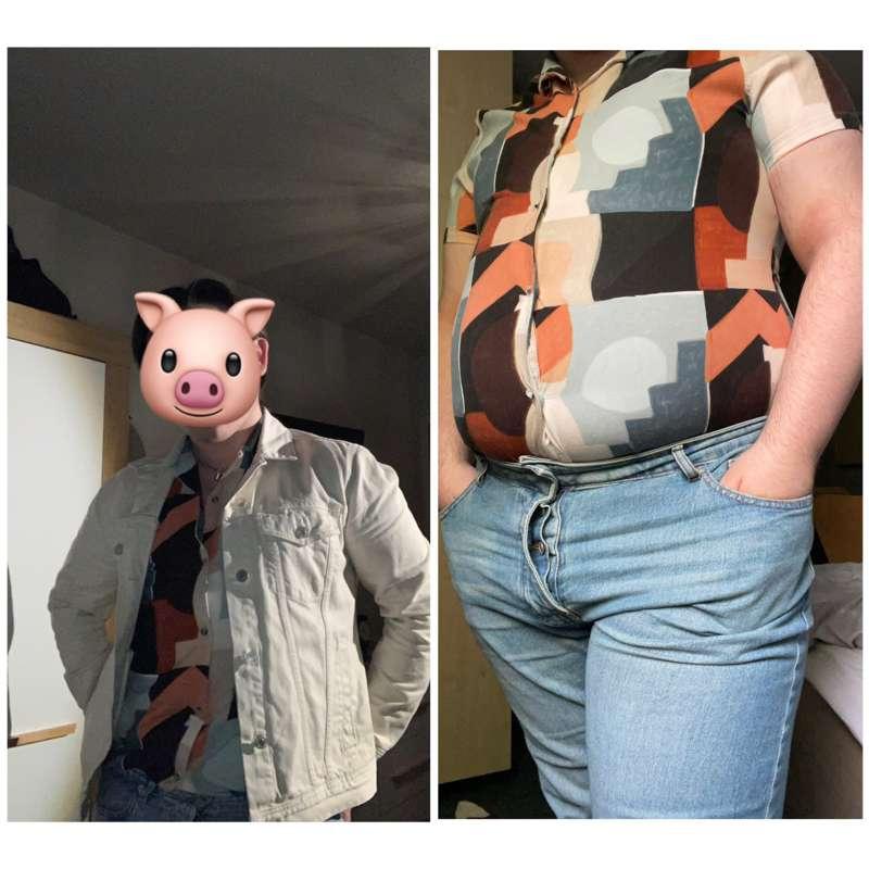 Flashback to my fit era of 2020🐷same shirt new pig🐷🤪