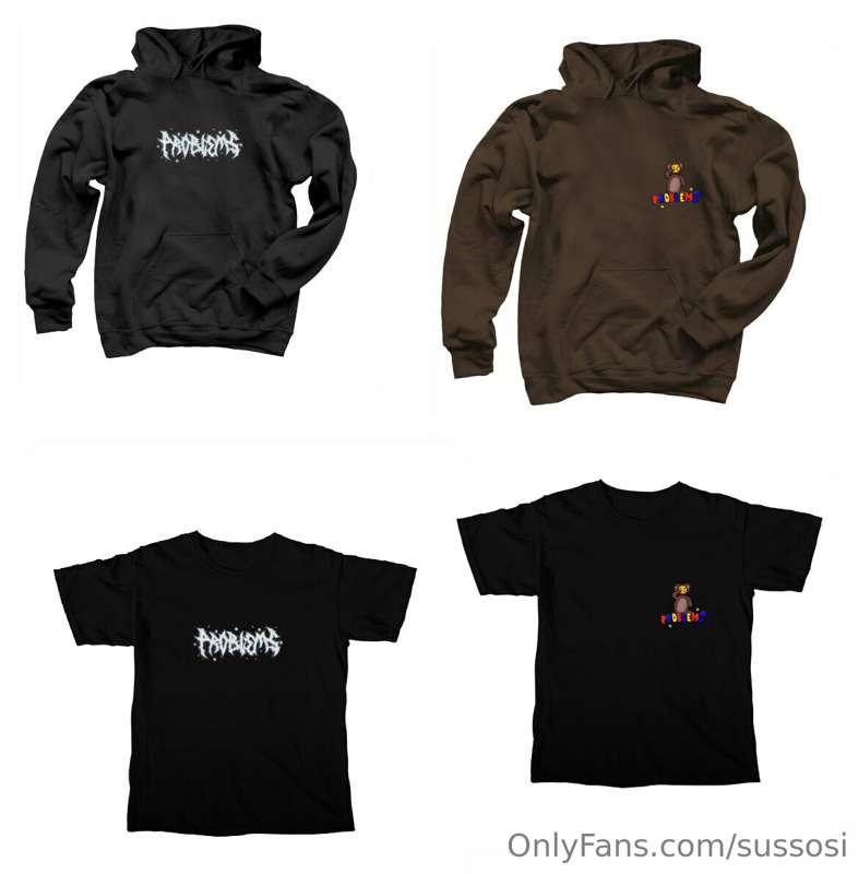 hi bbys i dropped the merch for my latest single “problems” ..