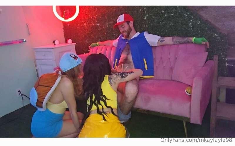 Ash had so much fun with Pikachu and squirtle we used his to..