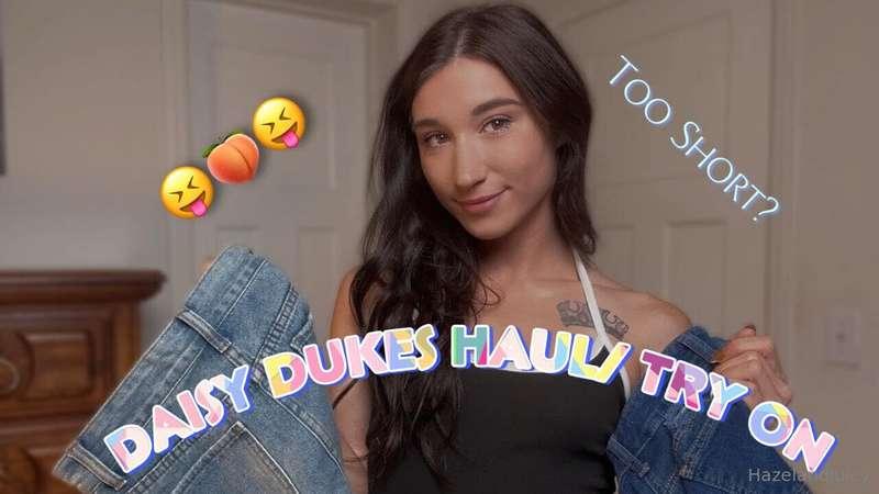 NEW Daisy Duke Try On on Youtube! 🍑😋Link is in the comments...