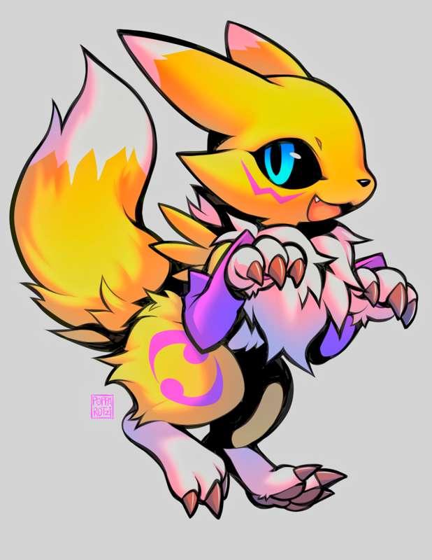 HD .PNG + .PSD - Little Renamon