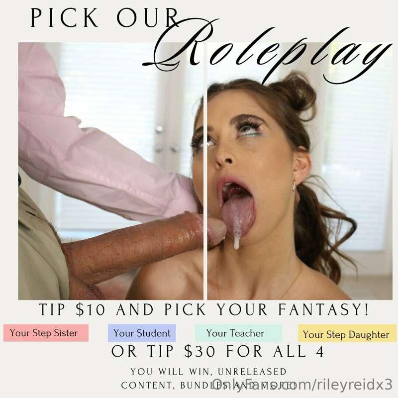 ***PICK OUR ROLEPLAY*** *Tip $10 and pick your TABOO fantasy..