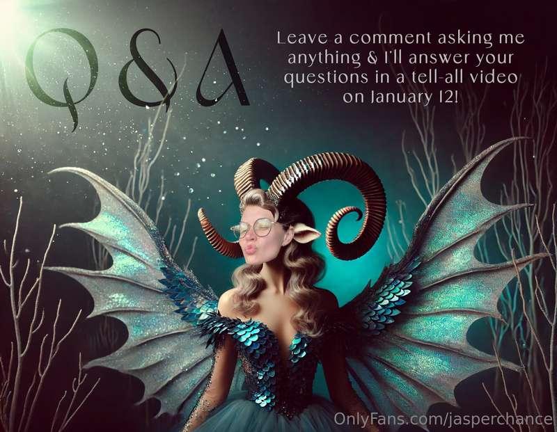 ✨Q & A time✨Wouldn't it be fun to leave a comment asking me ..