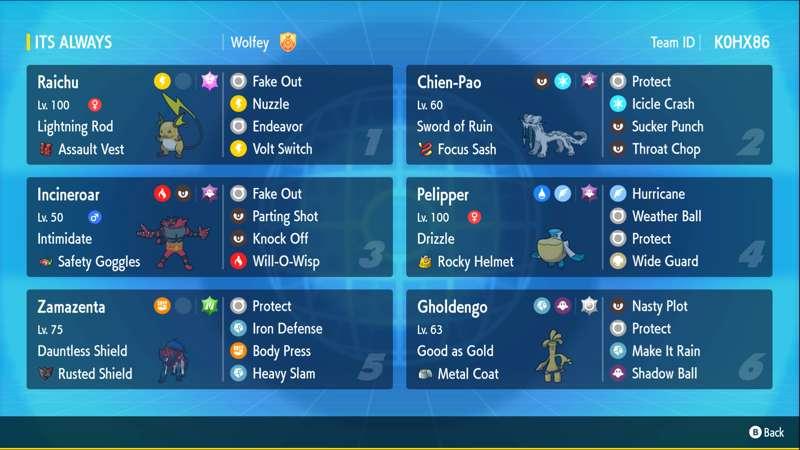 Raichu Rental Code + Team Explanation