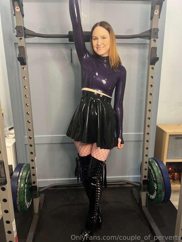 Rubber doll ready for her Master