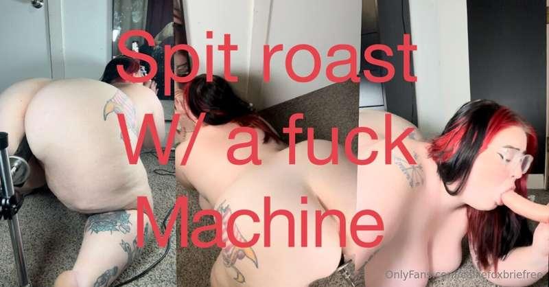 I needed to be filled tonight!! So I spit roasted myself 😈 w..