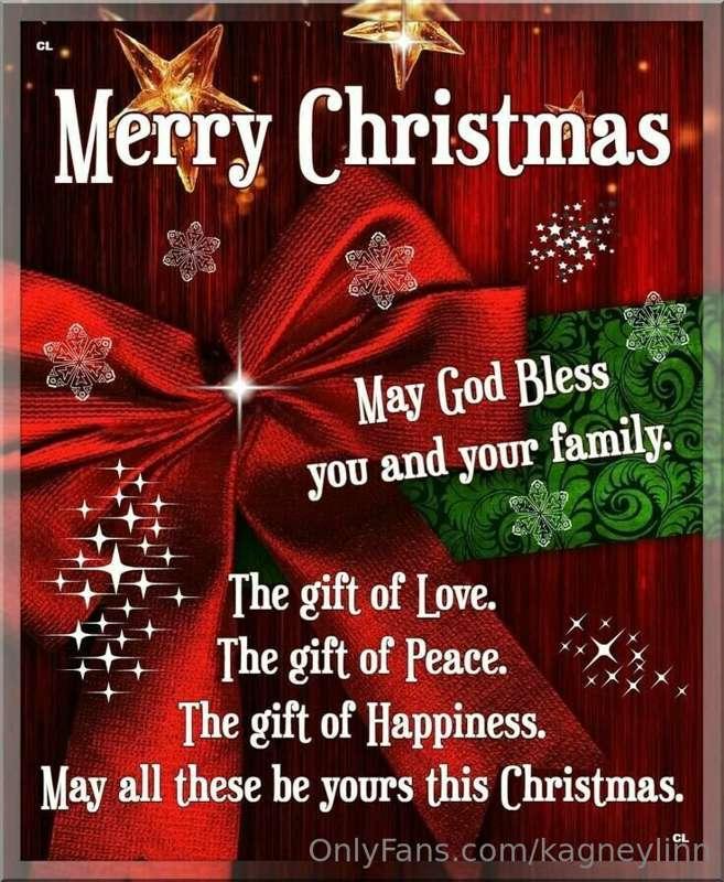 To all of you lovely fans of mines I want to say a MERRY CHR..