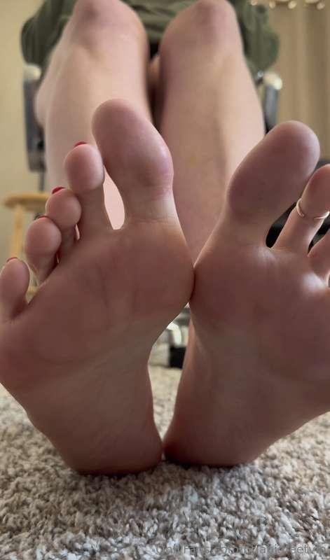 My feet better be pristine, otherwise, I’m going to turn you..