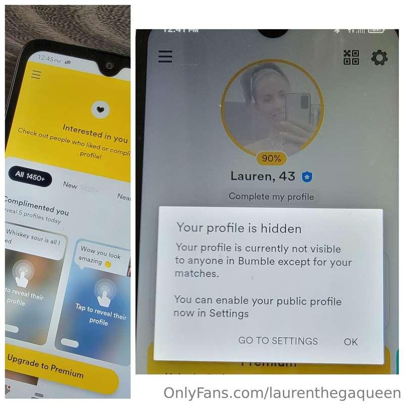 Updates real quick: 10-24-23

1.) Bumble🐝 profile is hidden ..