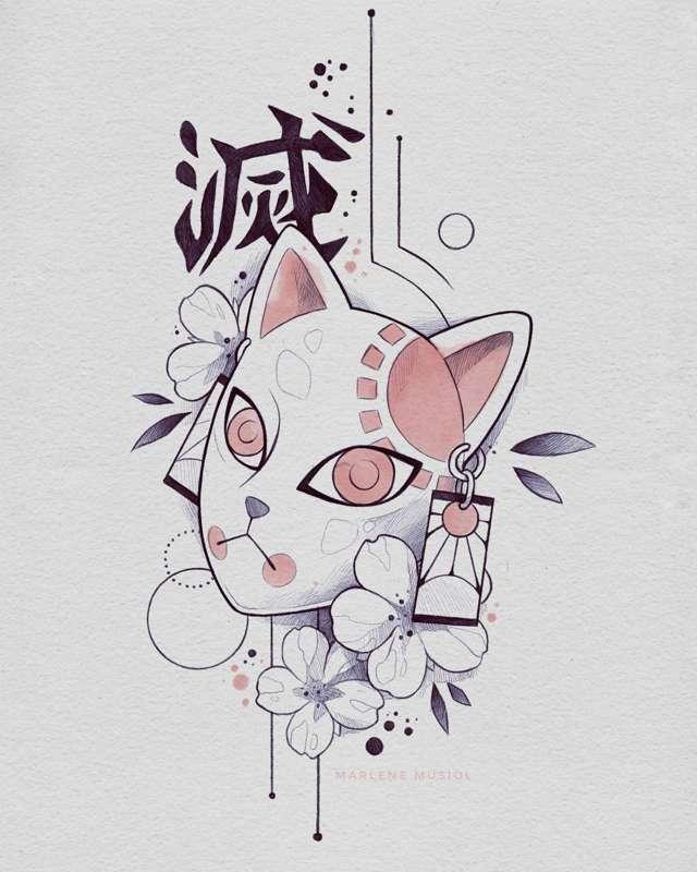 Demon Slayer Tattoo Design