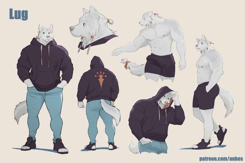 Character designs - Lug and the girls