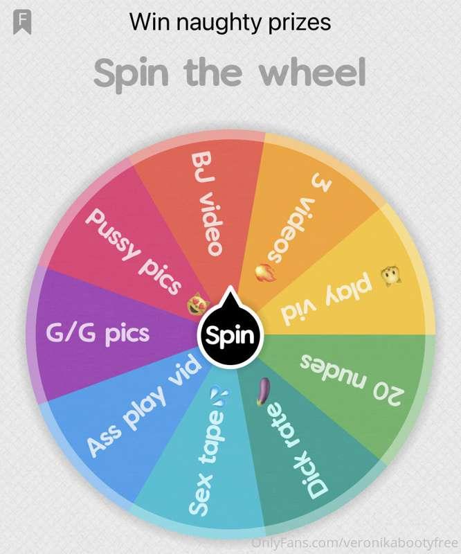 Let’s play Spin the wheel! 🤩
$10 for a spin - guaranteed win..