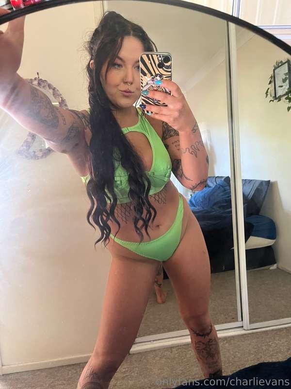 my ass in this green thong omg, i just sent you photo it fro..