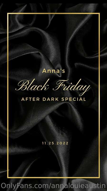 Black Friday **after dark** coming this Friday… 

At the top..