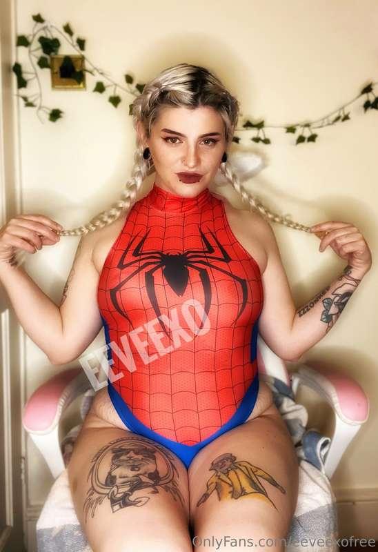 Spider woman is horny again and had to fix it by fucking her..