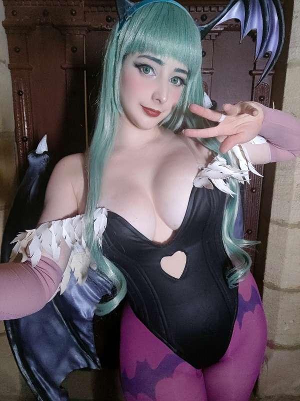 Morrigan behind the scenes