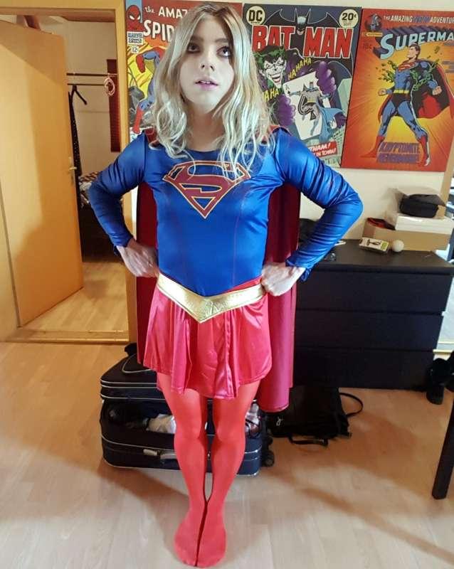 Not a plane, not a bird ... Its Supergirl :)