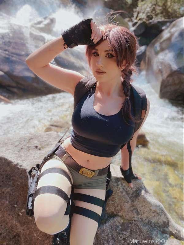 I was Lara Croft today!! Went to a cool waterfall park for p..