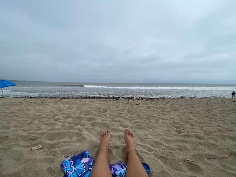 Beautiful day to have my toes out at the beach. 🏝️