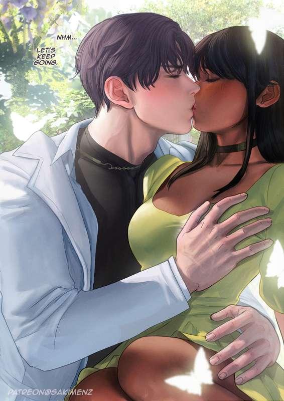 Garden Kiss and love . rafayel p1-3 . hi res+ PSD reward